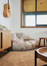 Load image into Gallery viewer, Soft Grey Sheepskin Beanbag
