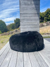 Load image into Gallery viewer, Black Sheepskin Beanbag