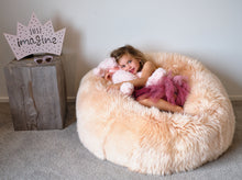 Load image into Gallery viewer, Blush Sheepskin Beanbag