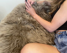 Load image into Gallery viewer, Light Brown Sheepskin Beanbag