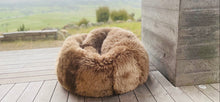 Load image into Gallery viewer, Black Sheepskin Beanbag

